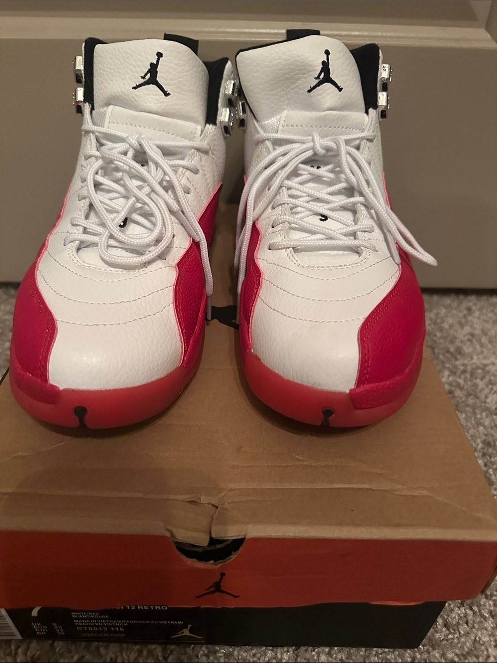 Air Jordan 12 Retro Cherry Men's Basketball Sneakers
